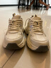 大東老爹鞋女鞋2026秋季新款休閑平底中跟系帶銀色網(wǎng)面運動(dòng)鞋0357 曬單實(shí)拍圖