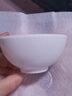 菲藝雅密胺仿瓷小碗商用快餐碗加厚塑料彩色米飯碗小碗菜專用餐具裝湯碗 加厚款圓碗  白色4.5英寸 曬單實拍圖