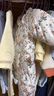 OAK FAMILY夾棉連體衣嬰兒棉服秋冬裝新生兒保暖百天男女寶寶柔暖滿月衣服 無帽子 青鳥與薔薇【和式款】 52cm 曬單實(shí)拍圖