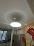 美的（Midea）風(fēng)扇燈餐廳吊扇燈led臥室燈隱形扇葉遙控三防燈具1級(jí)能效包安裝 曬單實(shí)拍圖
