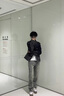 衣然呈品美式高街黃泥染牛仔褲男春秋季新款vibe風(fēng)直筒顯瘦微喇叭長(cháng)褲子男 黃泥色 L【建議115-130斤】 曬單實(shí)拍圖