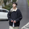 Shelley Jones美式工裝外套男士春秋季新款?yuàn)A克男裝百搭潮牌撞色翻領(lǐng)上衣服男生 藏青 XL [推薦120-140斤] 曬單實(shí)拍圖