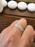 嘉達(dá)寶亞和田玉白玉戒指男女款對(duì)戒玉指環(huán)復(fù)古冷淡風(fēng)帶皮色玉扳指尾戒 和田玉白玉戒指 內(nèi)徑18mm 曬單實(shí)拍圖