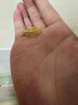 中國(guó)黃金（CHINA GOLD）足金5G硬金蹦迪三圈記憶黃金戒指送女友老婆七夕節(jié)情人節(jié)禮物 10#金重約2.2g 曬單實(shí)拍圖