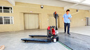 杭叉全電動(dòng)叉車(chē)1.5噸合力鋰電池搬運車(chē)液壓托盤(pán)車(chē)地牛拖車(chē)裝卸車(chē) 合力CBD15J-Li-S窄腿550 曬單實(shí)拍圖