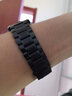 時(shí)仕手表鋼帶男女士不銹鋼表帶精鋼蝴蝶扣卡西歐天王精工浪琴阿瑪尼羅西尼依波西鐵城精鋼通用表鏈 五珠名匠款-黑色 21mm 曬單實(shí)拍圖