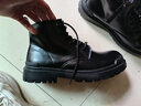 跨足行馬丁靴男士秋冬季加絨保暖牛皮棉靴英倫風(fēng)中高幫黑色增高雪地皮鞋 黑色6孔中幫拉鏈【四季款】 42 標準運動(dòng)鞋碼 曬單實(shí)拍圖