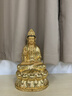 圓通觀音菩薩佛像臺(tái)灣純銅貼真金觀音佛像供奉娑婆三圣佛像 30CM全蓮觀音17款升級(jí)(銅貼金) 曬單實(shí)拍圖