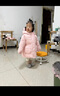 巴拉巴拉童裝兒童棉服女童連帽外套冬季棉衣寶寶小童衣服甜美百搭 夢幻粉60334 110cm 曬單實拍圖