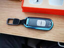 迪加倫 金屬 馬自達鑰匙包 昂克賽拉 馬自達3 cx4 cx5 阿特茲 汽車(chē)鑰匙扣 鑰匙套 改裝男女 魅力藍+真皮鑰匙扣 專(zhuān)車(chē)專(zhuān)用 曬單實(shí)拍圖