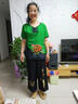 富夕2026夏季新款中老年人女裝套裝棉綢短袖寬松休閑中年媽媽裝兩件套 淺綠 XL 建議105斤以?xún)?曬單實(shí)拍圖