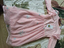 忻悅晴女童連衣裙2024春秋新款時(shí)尚女寶寶洋氣愛(ài)莎公主裙兒童網(wǎng)紗裙子潮 粉色 130cm 曬單實(shí)拍圖