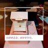 六福珠寶  18K金偏愛鉆石項鏈套鏈含延長鏈送禮  cMDSKN0056YA 共5分/黃18K/3.43克 彈簧扣 曬單實拍圖