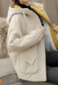 穆夏百合棉服女短款2025年冬季女裝新款休閑士衣襖加絨工裝派克服加厚外套 米色(加絨) XL 137-145斤 曬單實(shí)拍圖