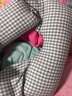 倍立欣孕婦枕多功能孕婦頭枕護(hù)腰側(cè)睡枕u型孕期托腹孕婦睡覺(jué)靠墊抱枕 愫棉G型【紅白小格】 【可拆洗】 曬單實(shí)拍圖