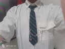 霖孝 學(xué)院風(fēng)dk制服白襯衫男長(cháng)袖痞帥秋季休閑港風(fēng)日系情侶襯衣畢業(yè)季 白色長(cháng)手袖（襯衣+領(lǐng)帶+鏈條） XL 曬單實(shí)拍圖