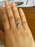 meluxe美奈 鉑金PT950/18k金鉆戒求婚戒指結(jié)婚鉆石女戒對(duì)戒克拉顯鉆效果 共15分(5+10） 曬單實(shí)拍圖