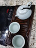 汝道 汝窯整套功夫茶具一壺二杯戶(hù)外旅行快客茶壺杯車(chē)載茶盤(pán)便攜套裝 石瓢壺旅行套裝 曬單實(shí)拍圖