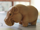 一木代傳 小葉黃楊木雕刻手把件大象河馬犀牛動(dòng)物小擺件非洲三寶生日禮物 一套禮盒裝(精品)加底座 曬單實(shí)拍圖