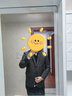 羅蒙（ROMON）羊毛西裝男士雙面呢千鳥(niǎo)格子外套男春秋商務(wù)休閑保暖毛呢小西服男 深灰色 170/L碼 曬單實(shí)拍圖