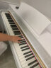 探律（TANLV）钢琴电钢琴88键重锤专业数码钢琴智能家用成人初学者幼师儿童立式电子钢琴 T03演奏级-大高箱烤漆白（纯钢重锤款）双人凳 实拍图