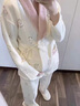 ARTFULMOM月子服秋冬產(chǎn)后純棉孕婦產(chǎn)后坐月子睡衣哺乳空氣棉10月份家居服 粉色兔子1805 XL【建議：125-145斤】 曬單實(shí)拍圖