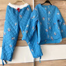 朵朵·可可冬季睡衣女新款加厚夾棉原創(chuàng  )印花長(cháng)袖長(cháng)褲家居服套裝 灰藍  M (160) 曬單實(shí)拍圖