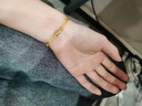 六桂福珠寶小蠻腰轉運珠黃金手鏈女足金手串七夕情人節禮物送女友老婆生日 金重約3.8g*足金手鏈*品牌禮盒 曬單實(shí)拍圖
