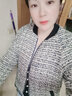 NY-RCE小香風(fēng)外套女春秋新款歐貨休閑百搭棒球服夾克上衣 藏青色 XL 曬單實(shí)拍圖