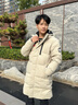 安踏冰甲羽絨服 | 保暖國潮連帽保暖加厚長款戶外抗寒上衣152517912 青鸞灰-2 M 曬單實拍圖