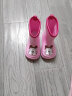 巴布豆儿童雨鞋男童女童夏季小孩水鞋宝宝雨鞋 粉色 170码 实拍图