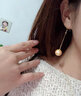 禾匠輕奢和田玉耳釘S925銀女士高級感實(shí)用養耳洞生日禮物送女友老婆 6mm白玉【輕奢款】 曬單實(shí)拍圖