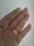 千影珠寶金店同款黃色金戒指男士女款磨砂面食指環(huán)情侶對戒子仿真越南沙金仿金子送禮物閉口9999顏色 0.2 港碼（中號）16-17號 曬單實(shí)拍圖