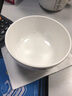 KORDCO 密胺小碗酒店餐具擺臺(tái)碗 仿瓷家用米飯碗圓形白色兒童碗塑料小湯碗家用粥碗耐用6吋小碗 米白色 4.4英寸11*5.5CM 曬單實(shí)拍圖