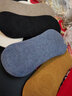 寶蓋丁船襪男淺口防滑硅膠不掉跟冬季加厚襪子黑色短襪女士隱形襪 五色各 1雙 均碼 曬單實(shí)拍圖