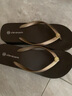 Stevesam人字拖夏季外穿防滑輕奢軟底4CM坡跟沙灘鞋坡跟厚底拖鞋女可外穿 咖啡棕 37 曬單實(shí)拍圖