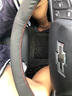 奧邁爾馬自達(dá)真皮手縫方向盤套昂克賽拉阿特茲CX-5/CX-4馬3馬6汽車把套 翻毛皮+藍(lán)色回正標(biāo) 曬單實(shí)拍圖