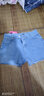 淺色牛仔短褲女夏新款高腰顯瘦寬松闊腿a字超短褲外穿熱褲潮 藍色 XL 曬單實(shí)拍圖