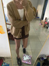 沂歆毛衣外套女秋季女裝2025新款春季春裝上衣長袖開衫寬松休閑小個(gè)子 黑色系扣毛衣開衫【卡其色】 均碼 【建議體重約80-135斤】 曬單實(shí)拍圖