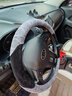 短毛絨方向盤(pán)套冬季保暖汽車(chē)把套起亞智跑煥馳KX5奕跑K2 k3 K5福瑞迪K4 KX7 KX3車(chē)把套 灰色-植絨曲線(xiàn)款 曬單實(shí)拍圖