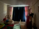 阿黎 全遮光防晒隔热客厅卧室简约窗帘布 挂钩式深蓝色 2.0米宽*2.2高 实拍图