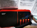 樂(lè)果（NOGO） R909便攜式插卡音箱藍(lán)牙音箱 可插U盤老人雙波段收音機(jī) 校園廣播低音炮大屏大字 紅黑 R909升級(jí)藍(lán)牙版+16G空卡 曬單實(shí)拍圖