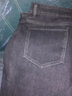 真維斯（Jeanswest）休閑經(jīng)典牛仔褲子男士寬松彈力涼感冰絲簡約春秋直筒修身長褲下裝 91R黑色【冬季加絨】 32 【建議130-140斤】 曬單實拍圖