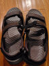 斯凯奇（Skechers）男鞋夏季休闲凉鞋软底外穿沙滩鞋潮流拖鞋204105 巧克力色/CHOC 42 实拍图