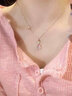 KRISTEN JUDI蝴蝶項鏈女銀粉玉髓吊墜輕奢小眾學(xué)生鎖骨鏈送女友生日實(shí)用禮物 白金色送閨蜜紀念日實(shí)用禮盒 銀項鏈首飾飾品浪漫表白有意義 曬單實(shí)拍圖