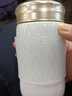 乾唐軒活瓷杯【送人禮物】幸福水杯茶杯陶瓷杯子送禮隨手杯手工定制女士 白粉紅漸層360ml 曬單實拍圖