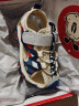 巴布豆（BOBDOG）男童凉鞋夏季新款包头儿童凉鞋中大童软底宝宝沙滩鞋子 米/深宝蓝 23码内长14.5cm 实拍图
