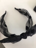 Royal sasa皇家莎莎飾品韓國頭飾發(fā)卡網(wǎng)紗波點(diǎn)發(fā)箍可愛(ài)蝴蝶結壓發(fā)頭箍發(fā)飾女 黑色GA 曬單實(shí)拍圖