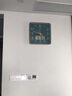 Timess簡(jiǎn)約掛鐘客廳電波鐘萬(wàn)年歷雙日歷溫度時(shí)鐘臥室夜光石英鐘方形掛表 寶石綠電波款38cm【P61-3】 曬單實(shí)拍圖