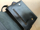 BOYCLN品牌 單肩包男 休閑郵差包真皮斜挎包頭層牛皮商務(wù)通勤公文工作包 黑色 油皮 曬單實(shí)拍圖